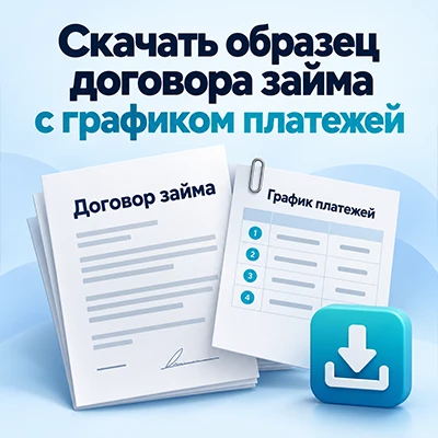 Договор займа с графиком платежей скачать образец