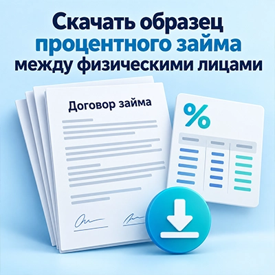 Процентный займ между физическими лицами скачать образец